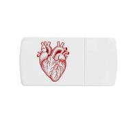 Azeeda 'Human Heart' Pill Box with Splitter (PI00040807)