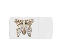 Azeeda 'Human Ribcage' Pill Box with Tablet Splitter (PI00042527)