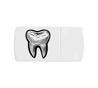 Azeeda 'Human Tooth' Pill Box with Tablet Splitter (PI00038348)