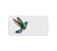 Azeeda 'Hummingbird Flying' Pill Box with Tablet Splitter (PI00042059)