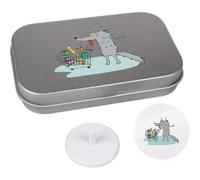 Azeeda 'Hungry Wolf Goes To The Supermarket' Golf Markers Gift Set (GO00078000)