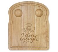 Azeeda 'I Am Enough Scottish Thistle' Wooden Breakfast Board (WB00093835)