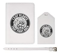Azeeda 'I Eat Plants That Fight Back' Passport Cover & Luggage Tag Travel Set (PA00035425)
