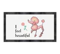 Azeeda 'I Feel Beautiful' Pet Feeding Mat (PM00039271)