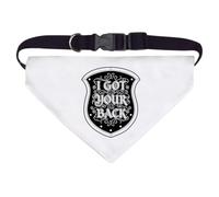 Azeeda 'I Got Your Back' Pet Bandana - White, L (PD00088186) | Adjustable Dog / Cat Bandana for Walks, Photos and Parties