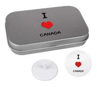 Azeeda 'I Love Canada' Golf Markers Gift Set (GO00072376)