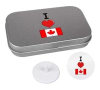 Azeeda 'I Love Canada' Golf Markers Gift Set (GO00072378)