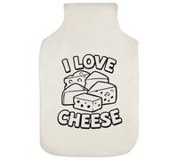 Azeeda 'I Love Cheese' Hot Water Bottle Cover (HW00042308)