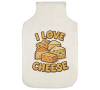 Azeeda 'I Love Cheese' Hot Water Bottle Cover (HW00042309)