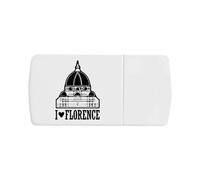 Azeeda 'I Love Florence City' Pill Box with Tablet Splitter (PI00038788)