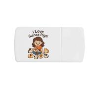 Azeeda 'I Love Guinea Pigs' Pill Box with Tablet Splitter (PI00036675)