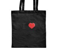 Azeeda 'I Love Jamaica' Classic Black Tote Shopper Bag (ZB00017870)