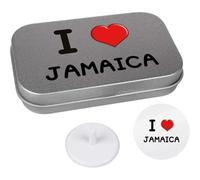 Azeeda 'I Love Jamaica' Golf Markers Gift Set (GO00072396)
