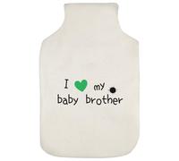 Azeeda 'I Love My Baby Brother' Hot Water Bottle Cover (HW00041969)