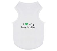 Azeeda 'I Love My Baby Brother' Pet Dog/Cat T-Shirt, S (PT00156053)
