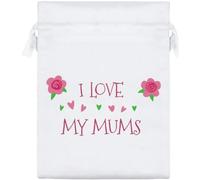 Azeeda 'I Love My Mums' Satin Gift Bag - 20cm (SB00165226)