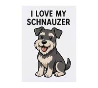 Azeeda 'I Love My Schnauzer' Temporary Tattoo - Water Resistant, Skin-Safe, Non-Toxic Transfer (TO00102913)