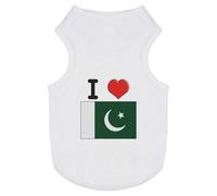 Azeeda 'I Love Pakistan' Pet Dog/Cat T-Shirt, L (PT00093919)
