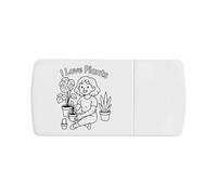 Azeeda 'I Love Plants' Pill Box with Tablet Splitter (PI00044571)