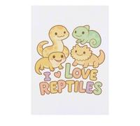 Azeeda 'I Love Reptiles' Temporary Tattoo - Water Resistant, Skin-Safe, Non-Toxic Transfer (TO00087235)