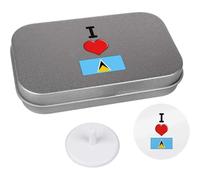Azeeda 'I Love Saint Lucia' Golf Markers Gift Set (GO00072563)