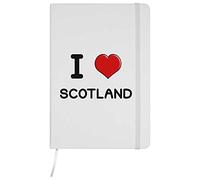 Azeeda 'I Love Scotland' Ruled Notebook - White, A5 (NB00037879)