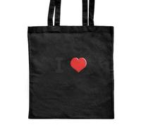 Azeeda 'I Love Singapore' Classic Black Tote Shopper Bag (ZB00018045)