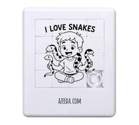 Azeeda 'I Love Snakes' Sliding Puzzle (PZ00040848)
