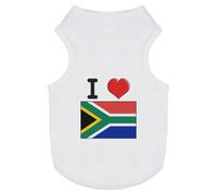 Azeeda 'I Love South Africa' Pet Dog/Cat T-Shirt, L (PT00093295)