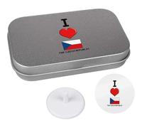 Azeeda 'I Love The Czech Republic' Golf Markers Gift Set (GO00072599)