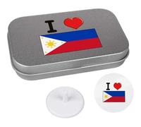 Azeeda 'I Love The Philippines' Golf Markers Gift Set (GO00072614)