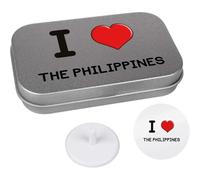 Azeeda 'I Love The Philippines' Golf Markers Gift Set (GO00072632)