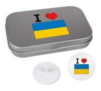 Azeeda 'I Love Ukraine' Golf Markers Gift Set (GO00072468)