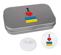 Azeeda 'I Love Ukraine' Golf Markers Gift Set (GO00072474)