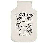 Azeeda 'I Love You Axolotl' Hot Water Bottle Cover (HW00042064)