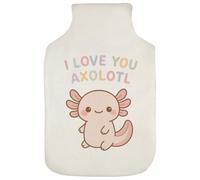 Azeeda 'I Love You Axolotl' Hot Water Bottle Cover (HW00042065)