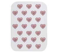 Azeeda 'I Love You Heart' Baby Burp/Wash Cloth (BC00037793)
