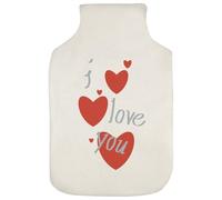 Azeeda 'I Love You' Hot Water Bottle Cover (HW00042082)