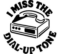 Azeeda 'I Miss The Dial-Up Tone' Reusable Stencil - Durable Decorative Template for Painting and Spraying on Walls, Tiles, Wood, Fabric & Craft Projects - S (A6) (WS00070281)