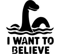 Azeeda 'I Want to Believe' Reusable Stencil - Durable Decorative Template for Painting and Spraying on Walls, Tiles, Wood, Fabric & Craft Projects - M (A5) (WS00062594)