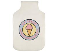 Azeeda 'Ice Cream Appreciation Society ' Hot Water Bottle Cover (HW00042748)