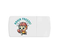 Azeeda 'Ice Cream Brain Freeze' Pill Box with Tablet Splitter (PI00037934)