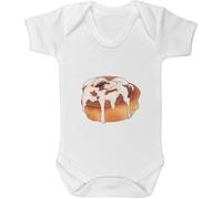 Azeeda 'Iced Cinnamon Bun' Baby Grow - White, 6-12m (GR00165101)
