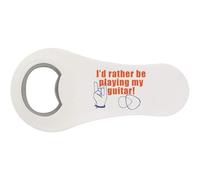 Azeeda 'I'd Rather Be Playing My Guitar' Bottle Opener Fridge Magnet (BO00097572)