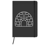 Azeeda 'Igloo Outline' Ruled Notebook - Black, A5 (NB00100473)