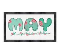 Azeeda 'Illustrated May' Pet Feeding Mat (PM00038623)