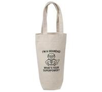 Azeeda 'I'm a Grandad What's Your Superpower' Cotton Wine Bottle Gift/Travel Bag (BL00042406)