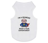Azeeda 'I'm a Grandad What's Your Superpower' Pet Dog/Cat T-Shirt, L (PT00157539)