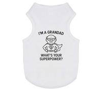 Azeeda 'I'm a Grandad What's Your Superpower' Pet Dog/Cat T-Shirt, M (PT00157534)