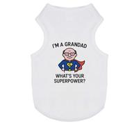 Azeeda 'I'm a Grandad What's Your Superpower' Pet Dog/Cat T-Shirt, M (PT00157538)